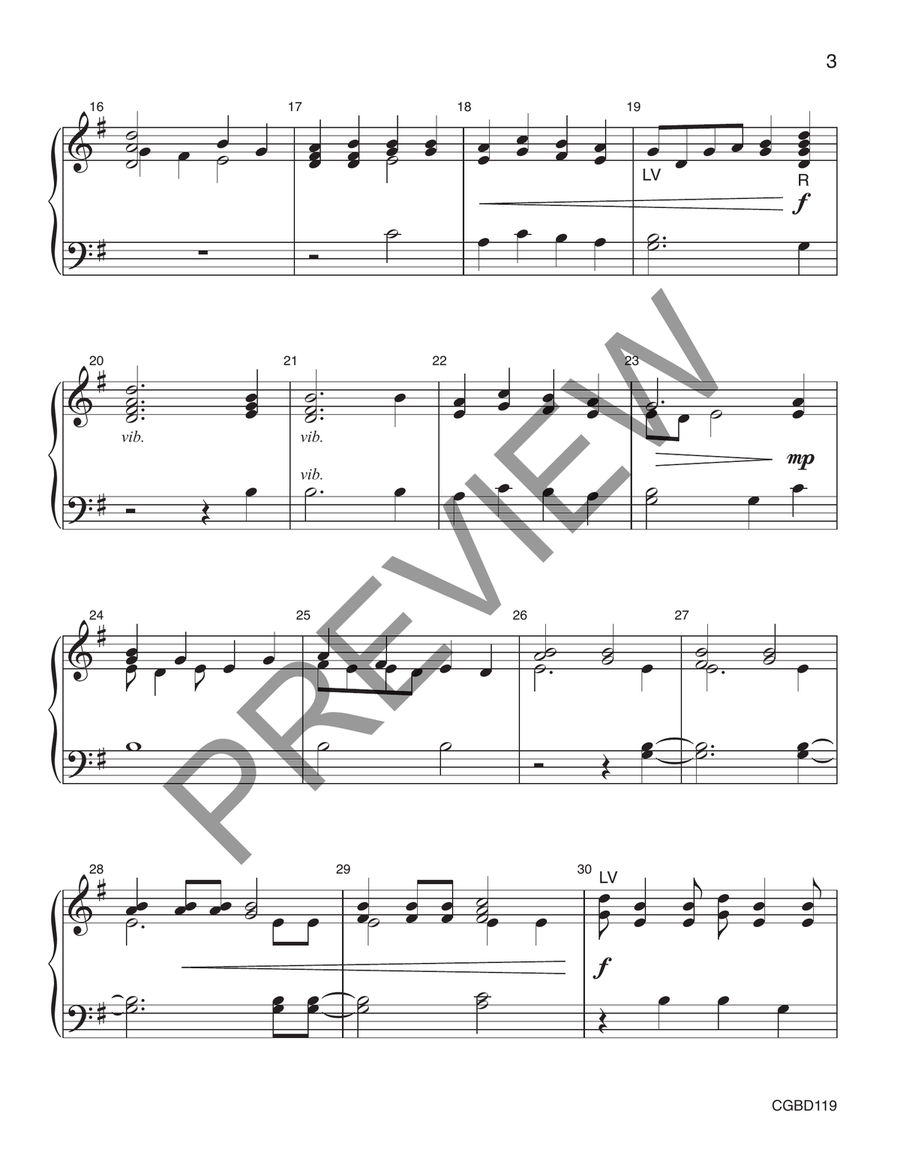 O Come, O Come, Emmanuel (reproducible) - 8-12 bells Handbell Choir scores gallery preview page 3