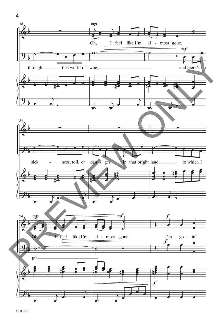 Wayfaring Child Wayfaring Child 4-Part scores gallery preview page 4