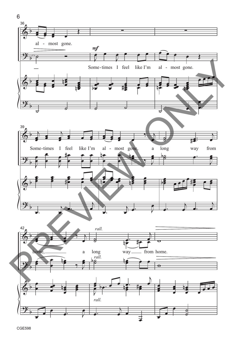 Wayfaring Child Wayfaring Child 4-Part scores gallery preview page 5