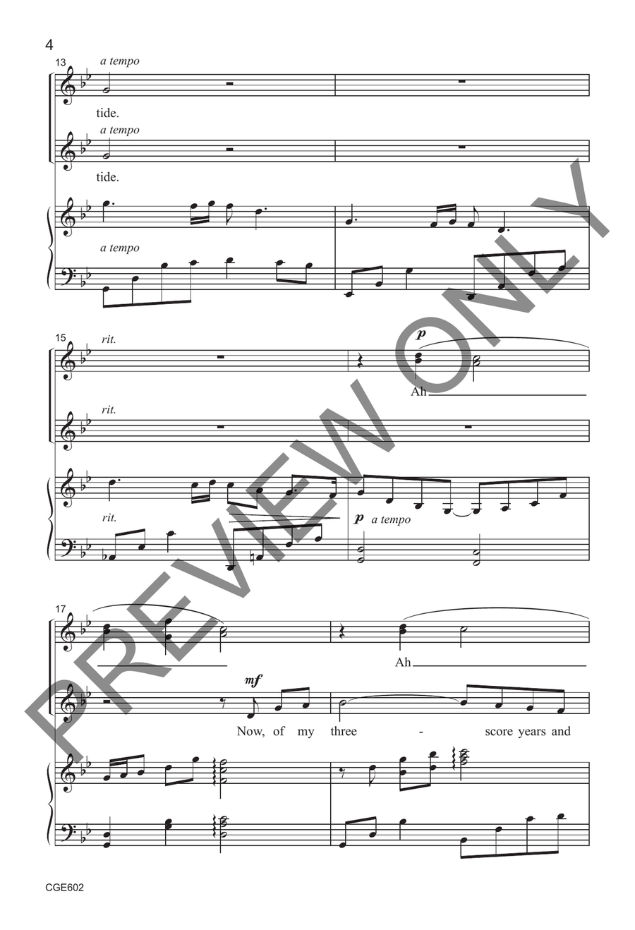 Loveliest of Trees Loveliest of Trees 4-Part scores gallery preview page 4