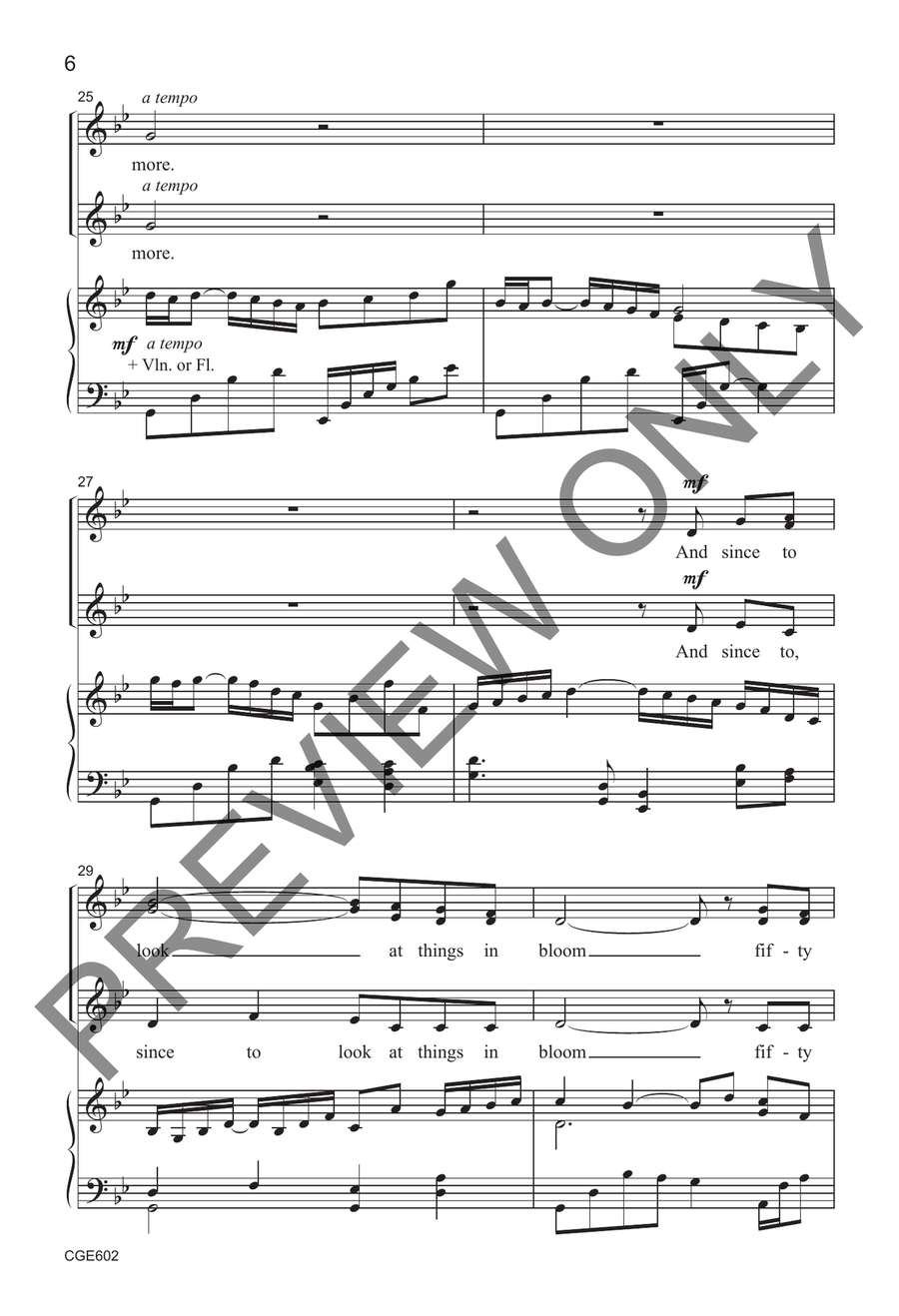 Loveliest of Trees Loveliest of Trees 4-Part scores gallery preview page 5