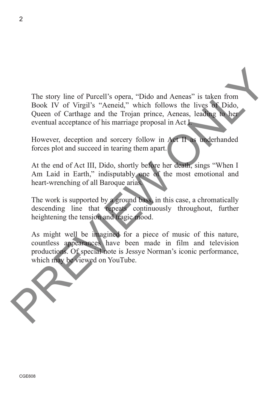 Dido's Lament Dido's Lament SSA scores gallery preview page 3