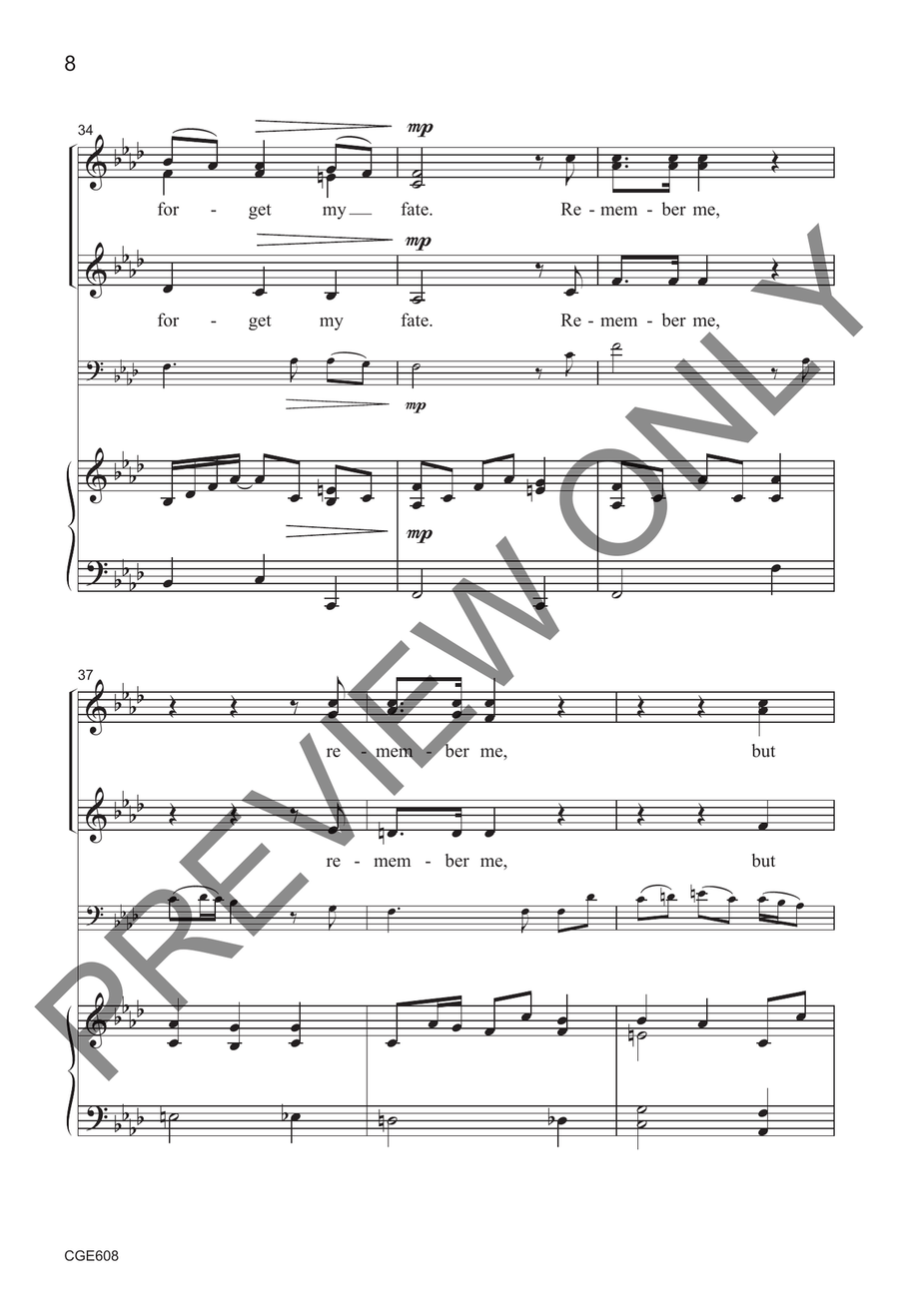 Dido's Lament Dido's Lament SSA scores gallery preview page 6