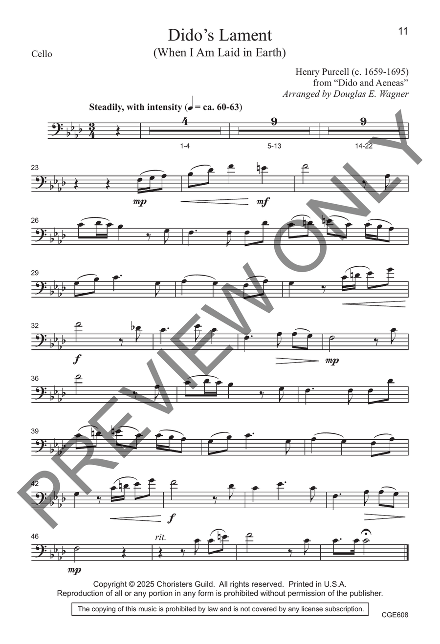 Dido's Lament Dido's Lament SSA scores gallery preview page 8