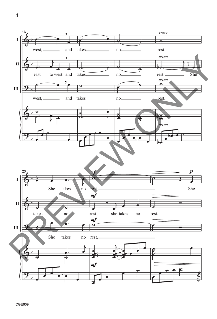 Is the Moon Tired? Is the Moon Tired? 3-Part scores gallery preview page 4
