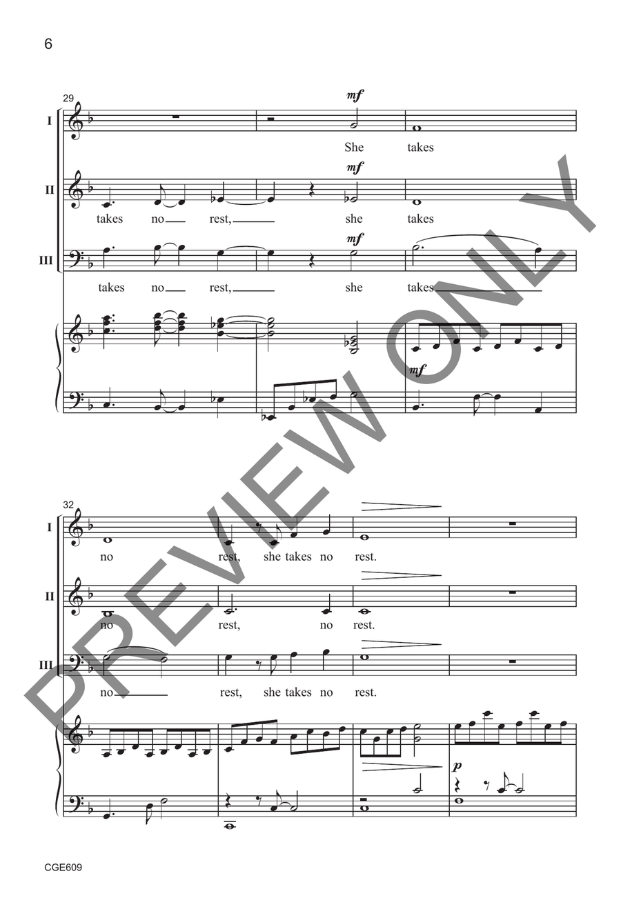 Is the Moon Tired? Is the Moon Tired? 3-Part scores gallery preview page 5