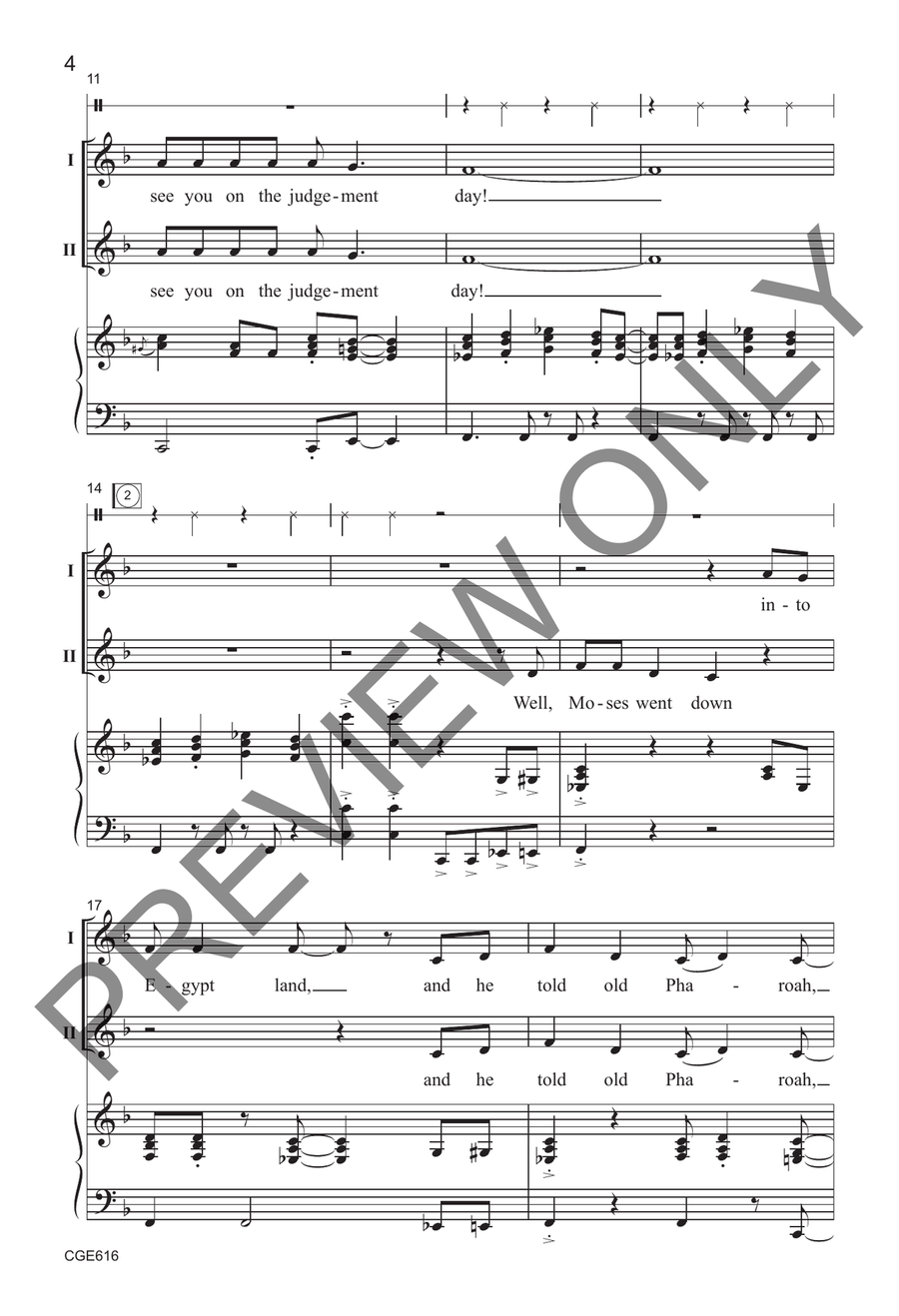 Climbin up the Mountain Climbin up the Mountain 2-Part scores gallery preview page 4