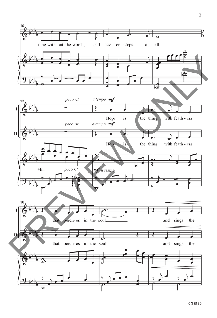 Hope Is the Thing with Feathers 2-Part scores gallery preview page 4