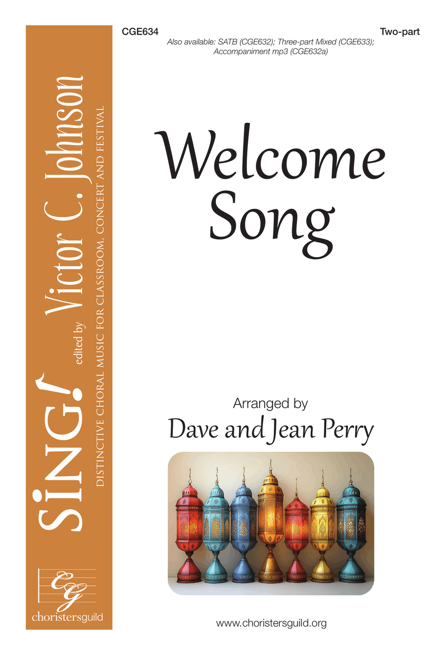 Welcome Song Welcome Song 2-Part scores gallery preview page 2