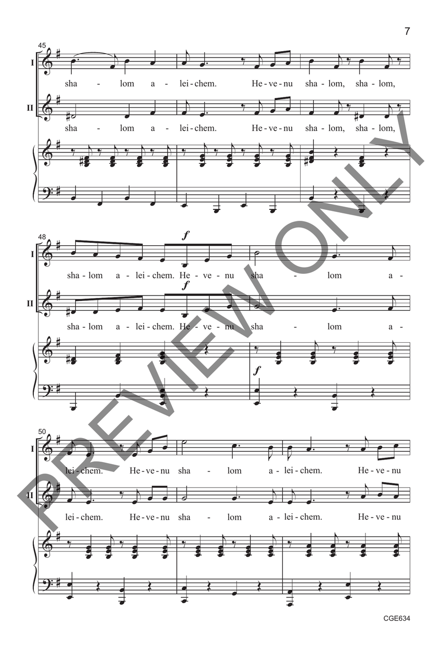 Welcome Song Welcome Song 2-Part scores gallery preview page 6