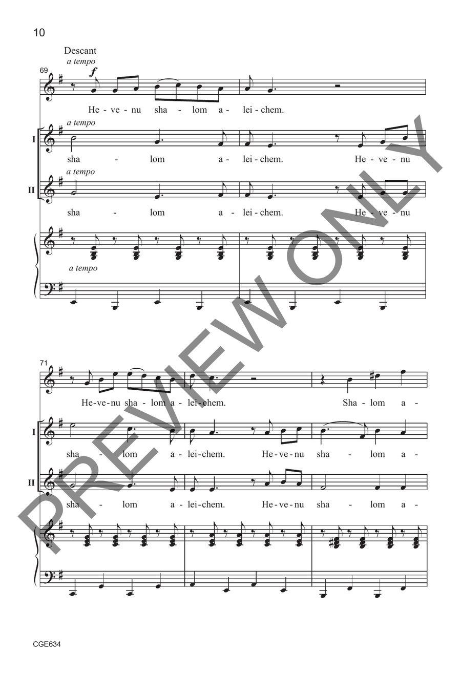 Welcome Song Welcome Song 2-Part scores gallery preview page 8