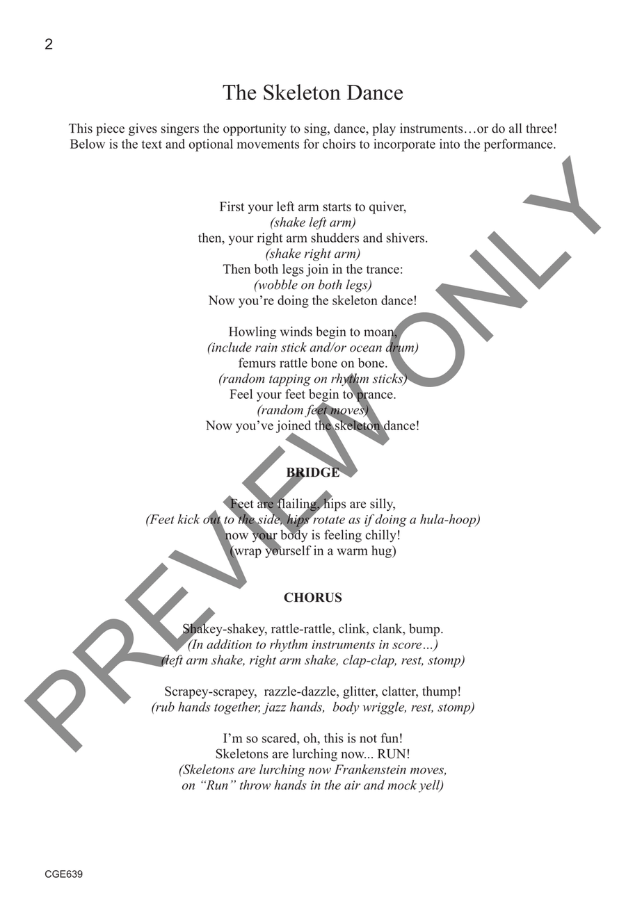 The Skeleton Dance The Skeleton Dance 2-Part scores gallery preview page 3