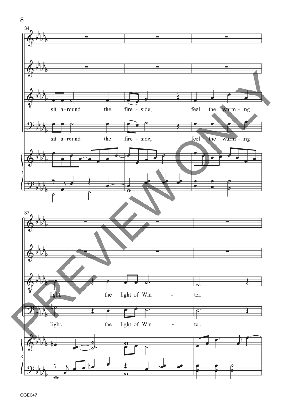 Lux Brumalis Lux Brumalis 4-Part scores gallery preview page 6