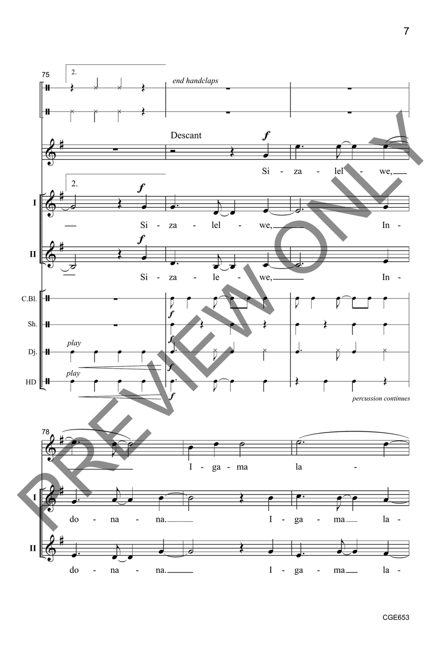 Sizalelwe Indodana Sizalelwe Indodana 2-Part scores gallery preview page 5