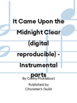 It Came Upon the Midnight Clear (digital reproducible) - Instrumental parts