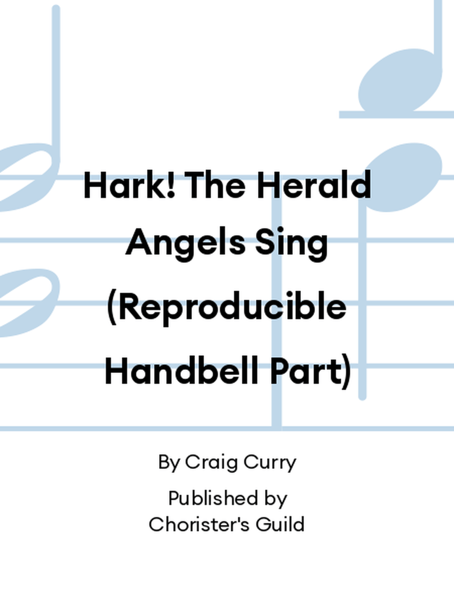 Hark! The Herald Angels Sing (Reproducible Handbell Part) Handbell Choir scores gallery preview page 1
