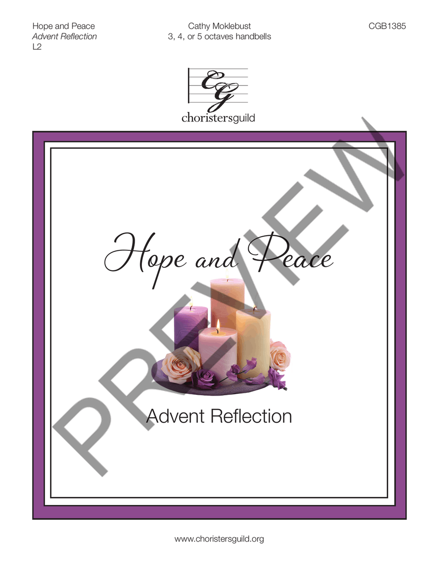 Hope and Peace: Advent Reflection (3-5 octaves) by Cathy Moklebust 5-Octaves - Sheet Music page 2