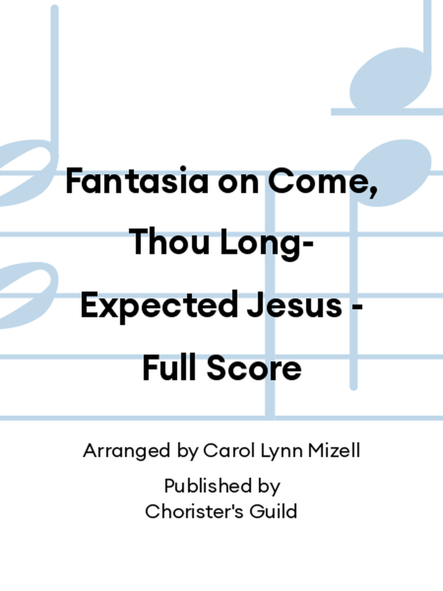 Fantasia on Come, Thou Long-Expected Jesus - Full Score Trombone Quartet scores gallery preview page 1