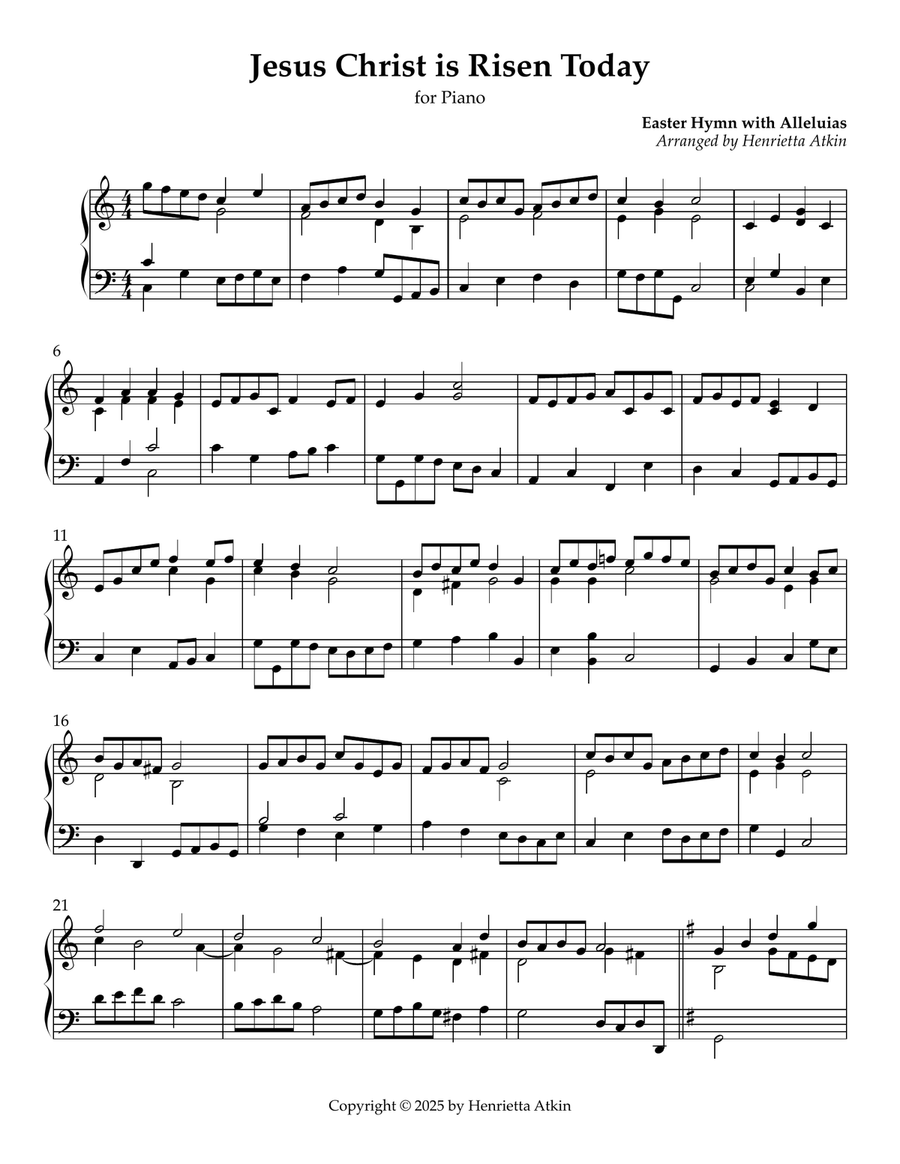 Three Easter Preludes Piano Solo scores gallery preview page 3