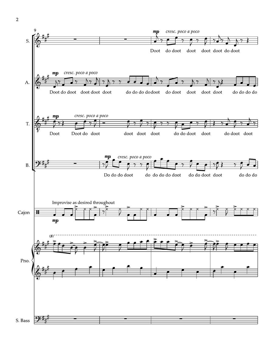 Take On Me Divisi scores gallery preview page 2