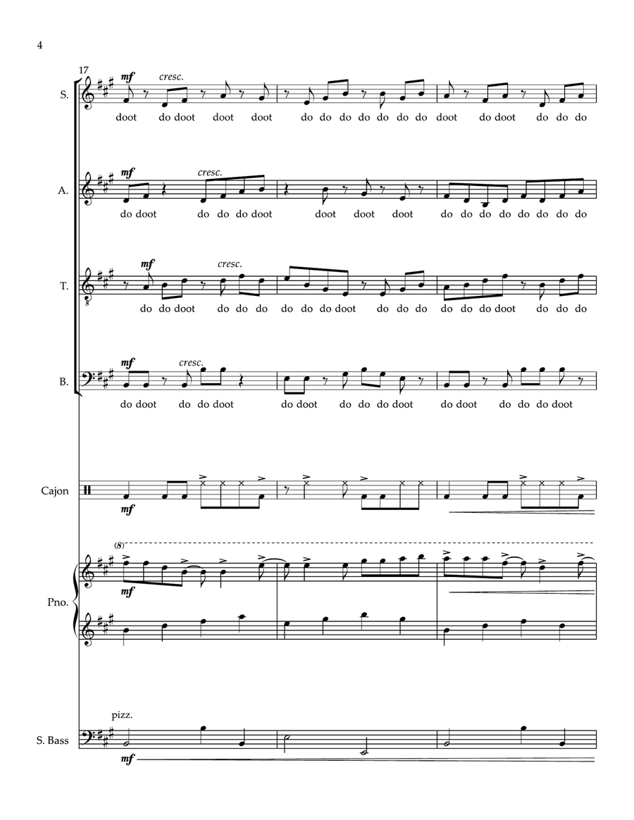 Take On Me Divisi scores gallery preview page 4