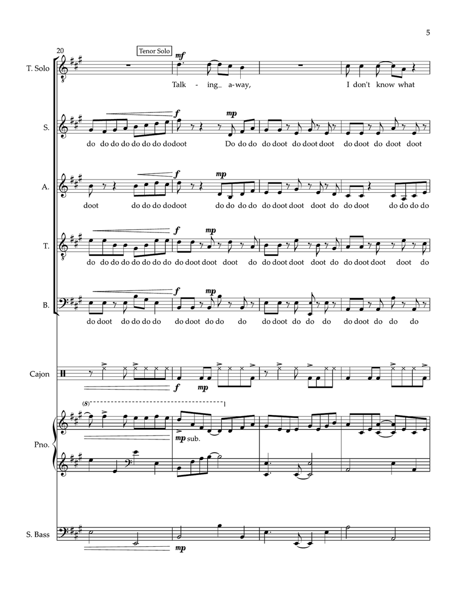 Take On Me Divisi scores gallery preview page 5