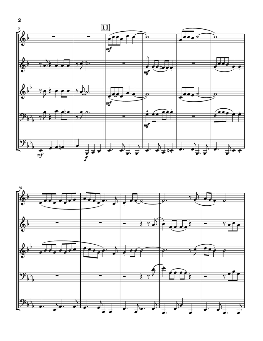 The Candy Man Brass Quintet scores gallery preview page 2