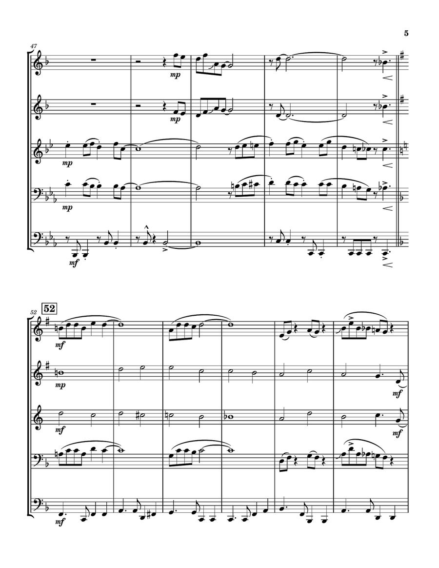 The Candy Man Brass Quintet scores gallery preview page 5