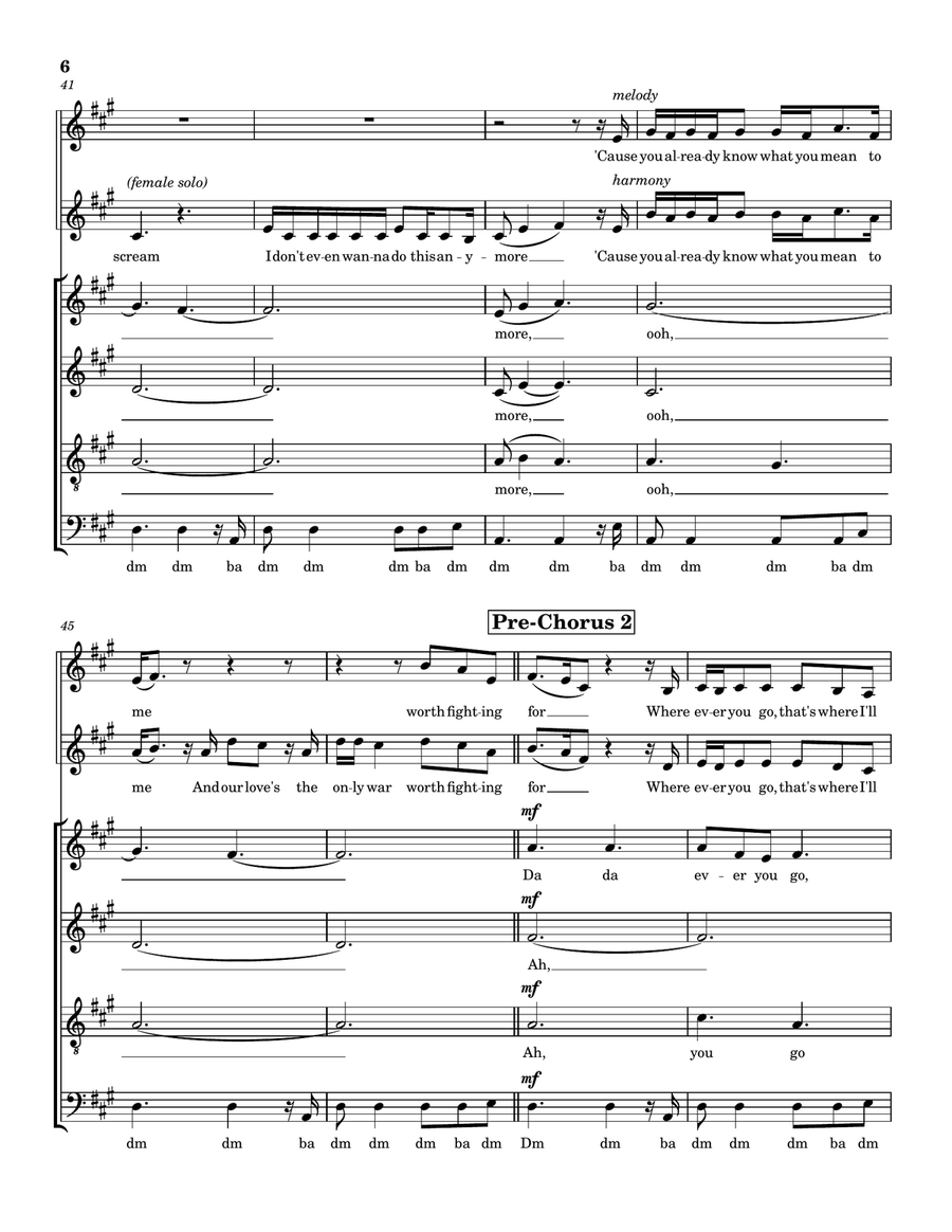 Die With A Smile Die With A Smile 4-Part scores gallery preview page 6