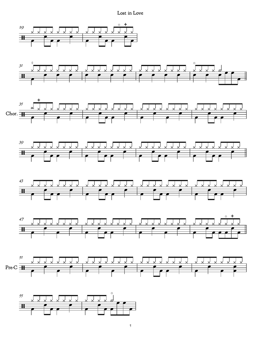 Lost In Love Lost In Love Drum Set scores gallery preview page 2