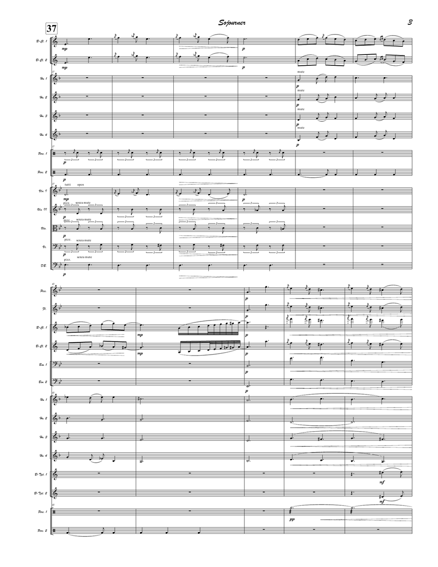 Sojourner - Score Only Sojourner - Score Only Full Orchestra scores gallery preview page 3