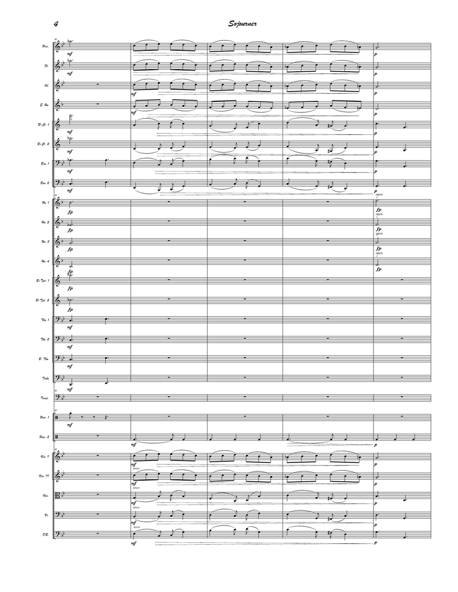 Sojourner - Score Only Sojourner - Score Only Full Orchestra scores gallery preview page 4