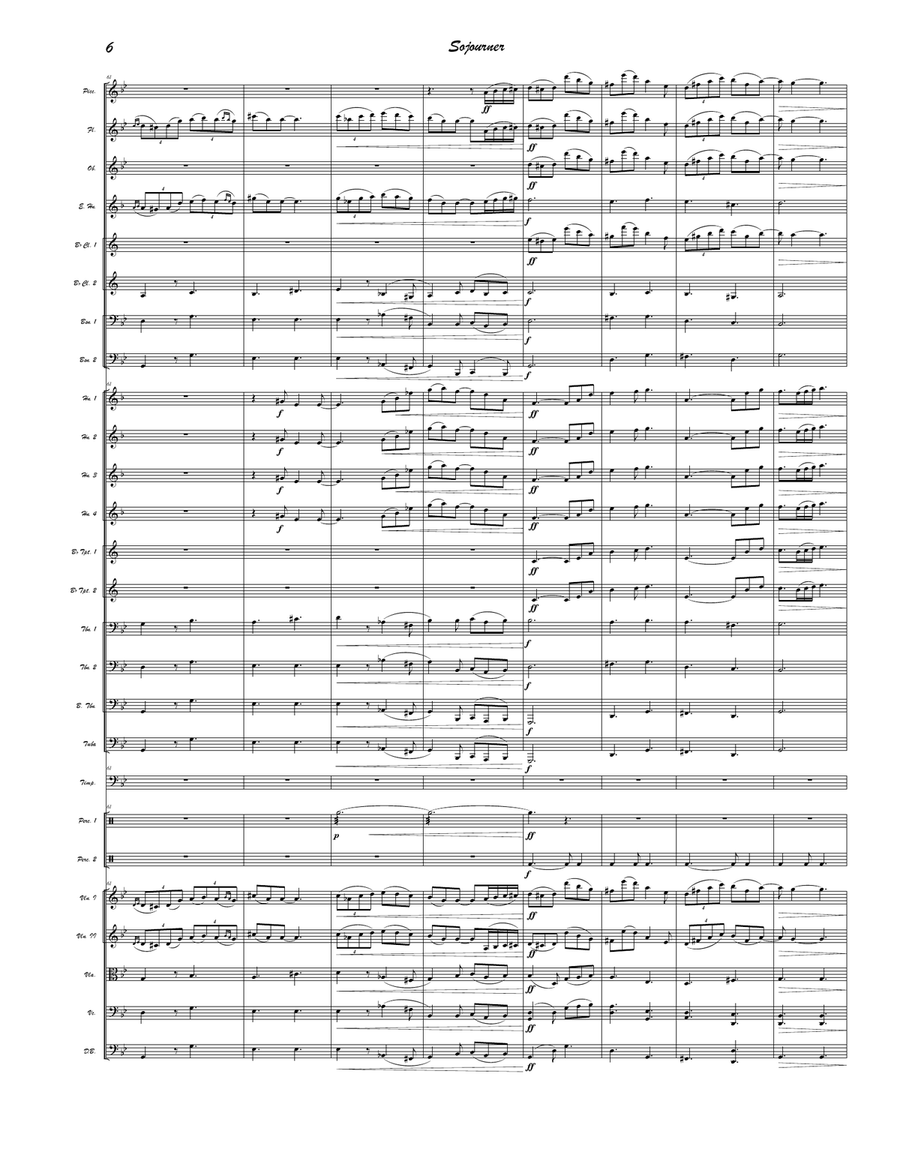 Sojourner - Score Only Sojourner - Score Only Full Orchestra scores gallery preview page 6