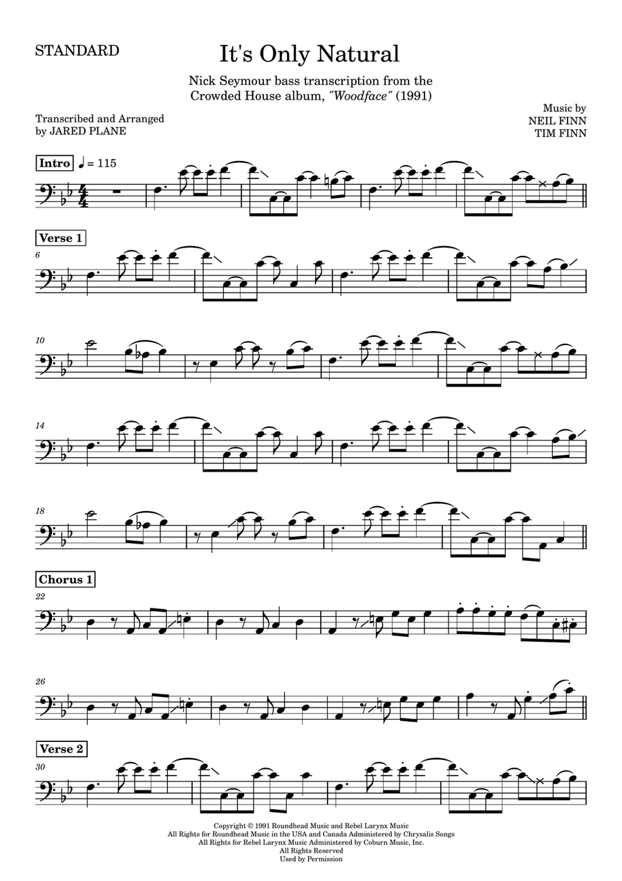 It's Only Natural It's Only Natural Acoustic Guitar scores gallery preview page 1