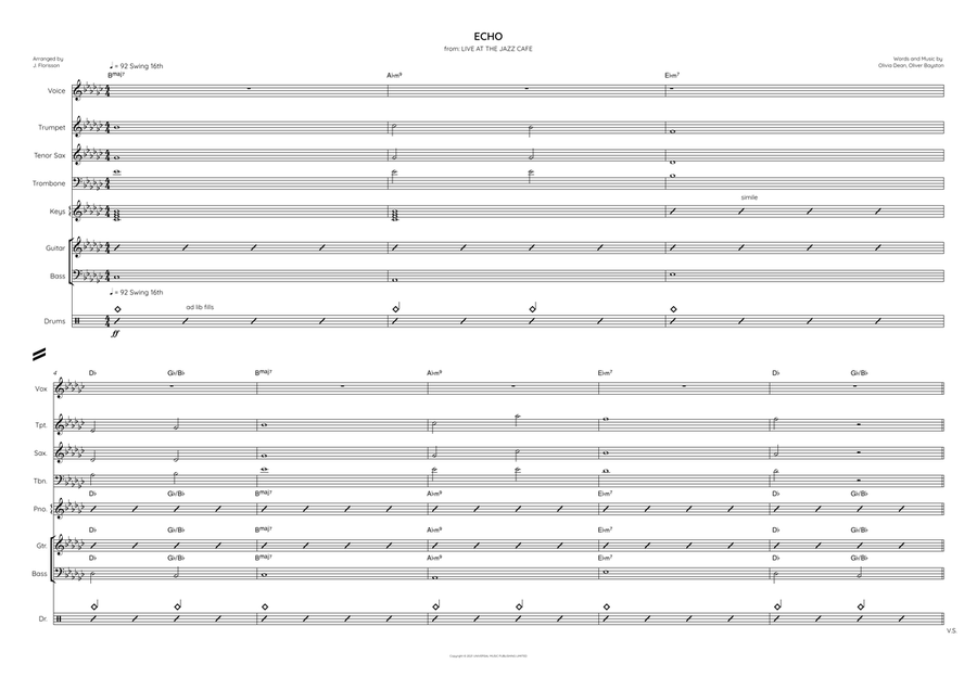 Echo Echo Small Ensemble scores gallery preview page 1
