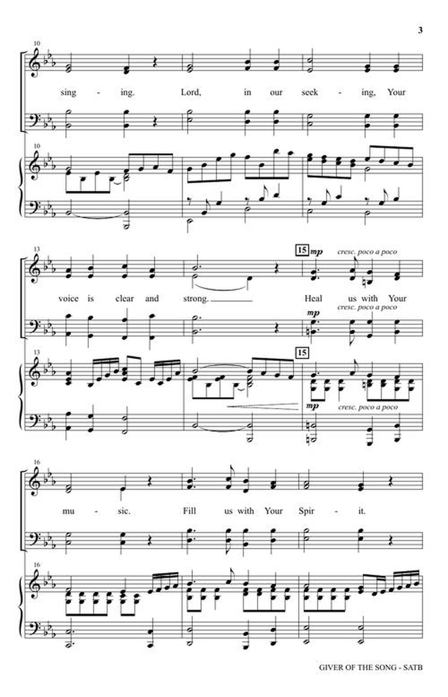 Giver of the Song Giver of the Song 4-Part scores gallery preview page 4