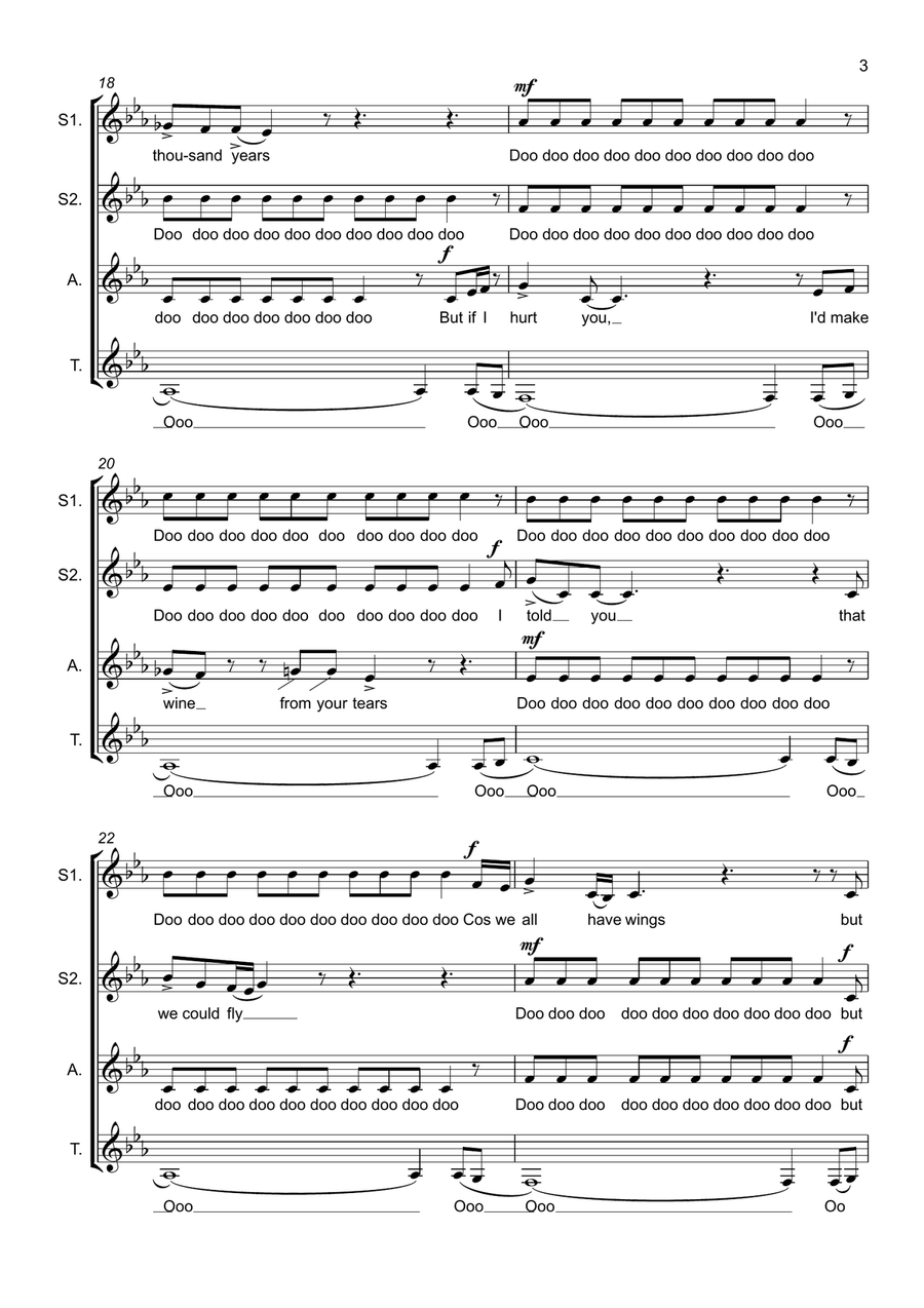 Never Tear Us Apart Never Tear Us Apart SSAA scores gallery preview page 4