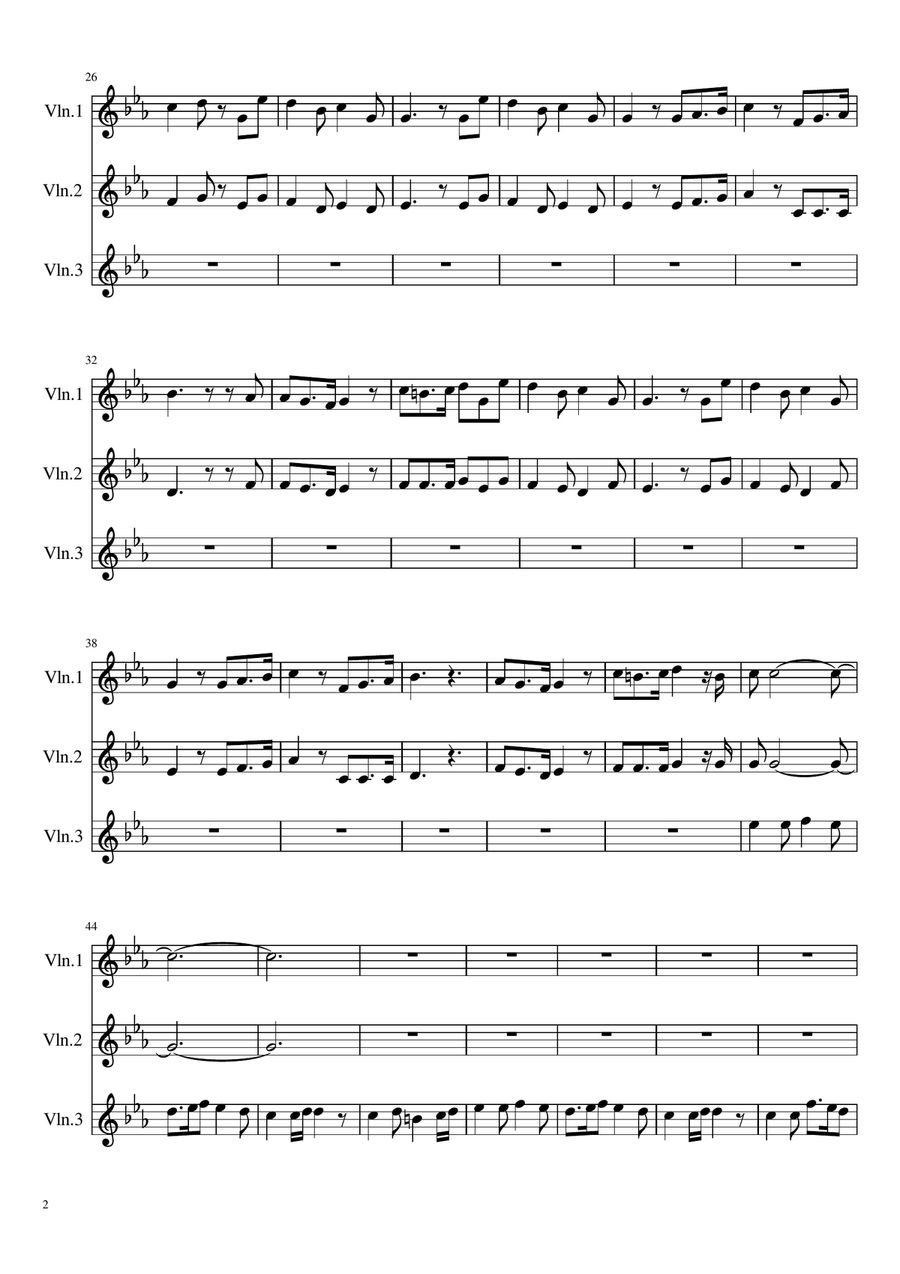Lacrimosa Lacrimosa Violin Solo scores gallery preview page 2