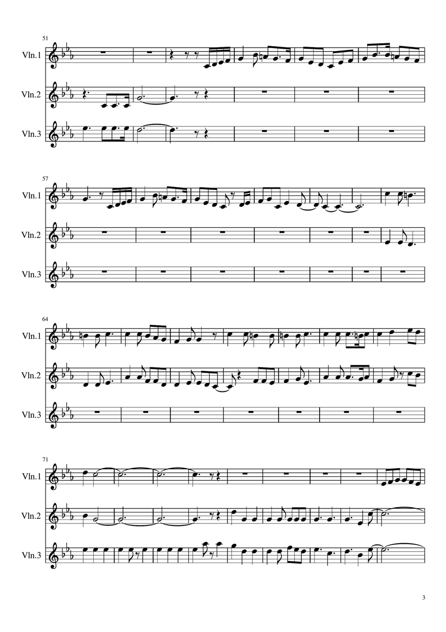 Lacrimosa Lacrimosa Violin Solo scores gallery preview page 3