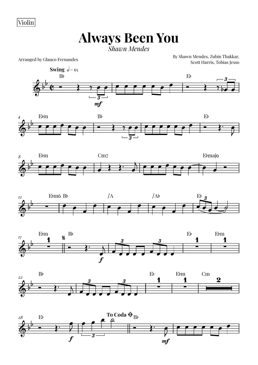 Always Been You String Duet scores gallery preview page 3