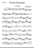 Telemann - 12 Fantasias for solo clarinet