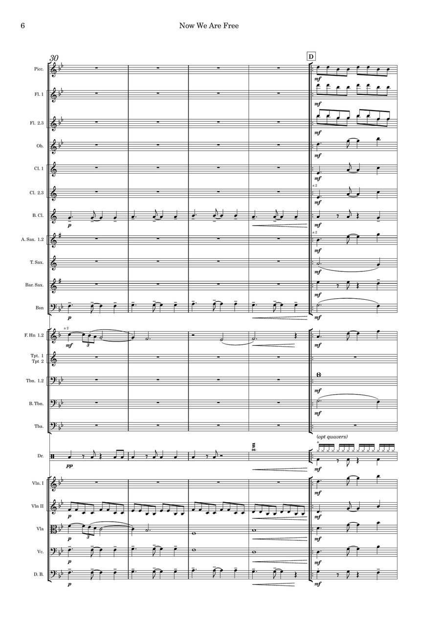 Now We Are Free Now We Are Free Full Orchestra scores gallery preview page 6