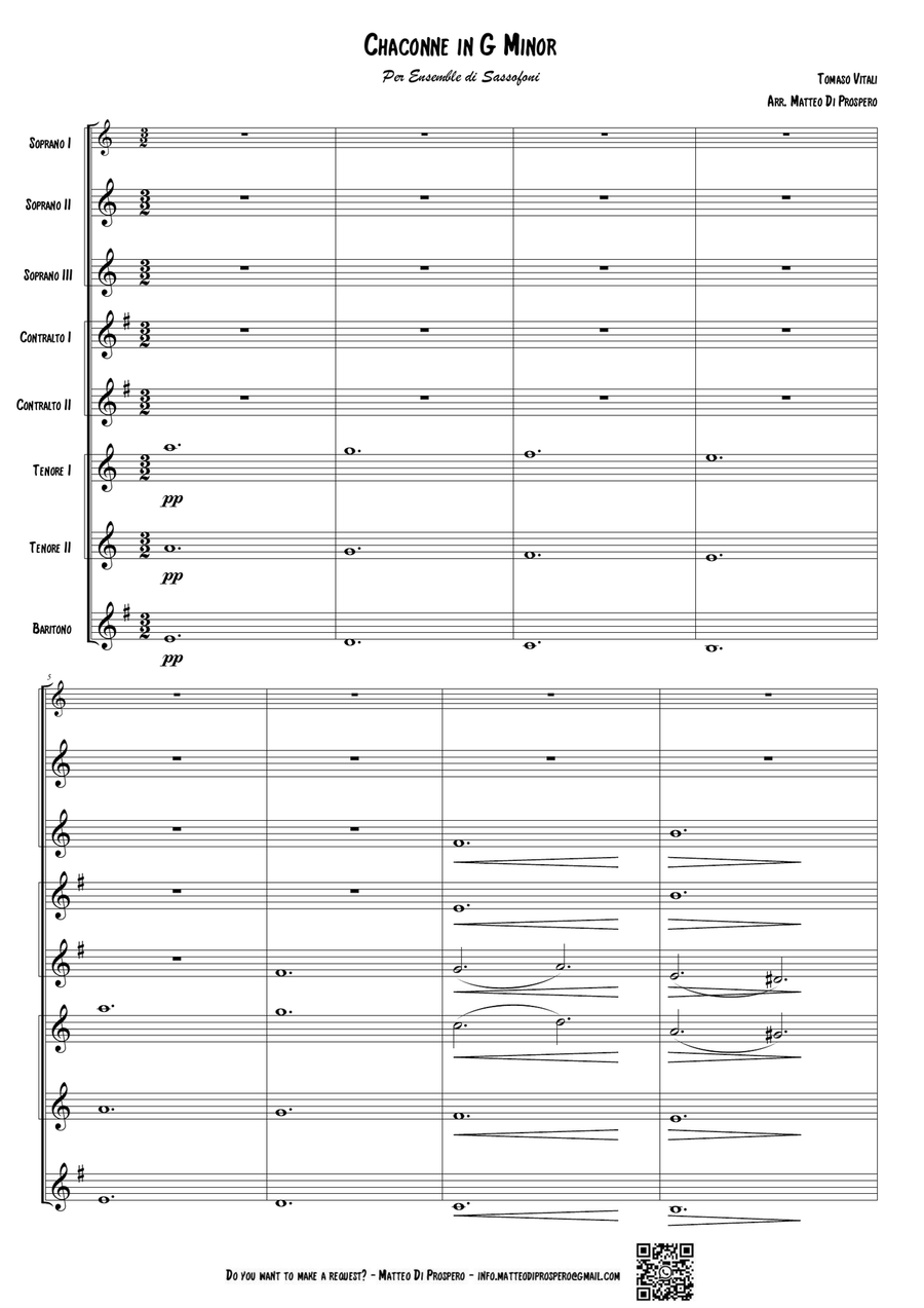 Chaconne in G Minor Chaconne in G Minor Large Ensemble scores gallery preview page 2