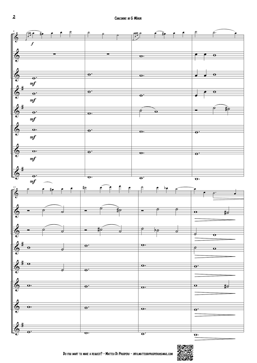 Chaconne in G Minor Chaconne in G Minor Large Ensemble scores gallery preview page 3