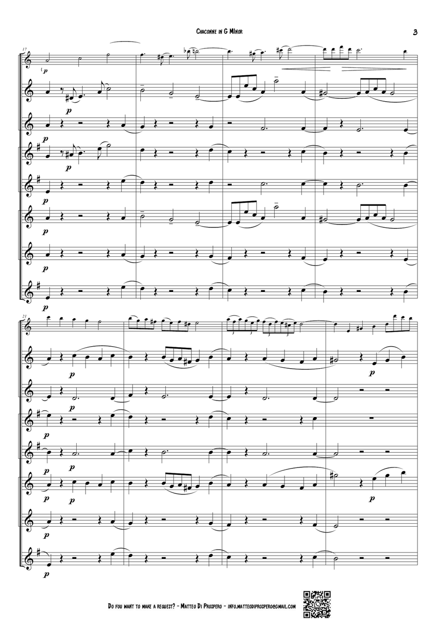 Chaconne in G Minor Chaconne in G Minor Large Ensemble scores gallery preview page 4