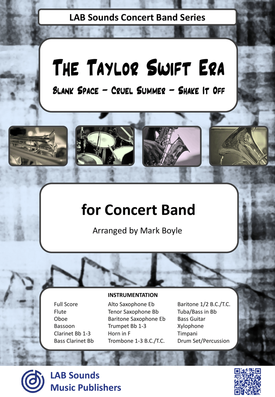 Medley: Blank Space with Cruel Summer and Shake It Off Concert Band scores gallery preview page 1