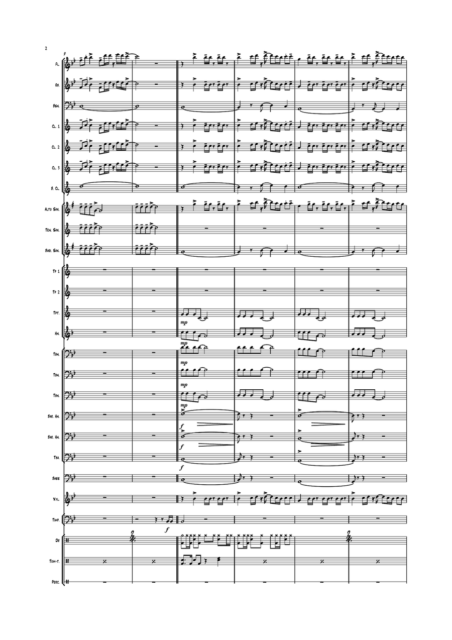 Medley: Blank Space with Cruel Summer and Shake It Off Concert Band scores gallery preview page 3