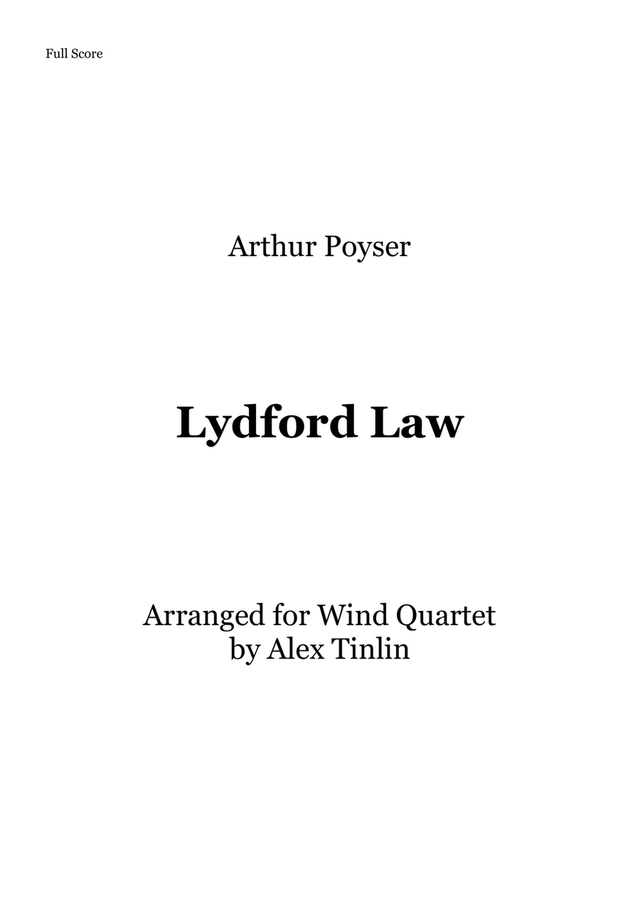 Lydford Law Lydford Law Woodwind Quartet scores gallery preview page 1