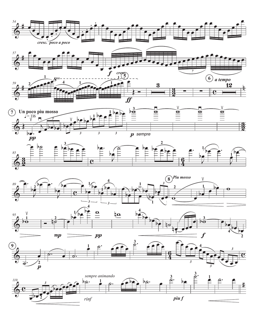 Barber, Samuel Violin Concerto, Op. 14 Violin Solo scores gallery preview page 2