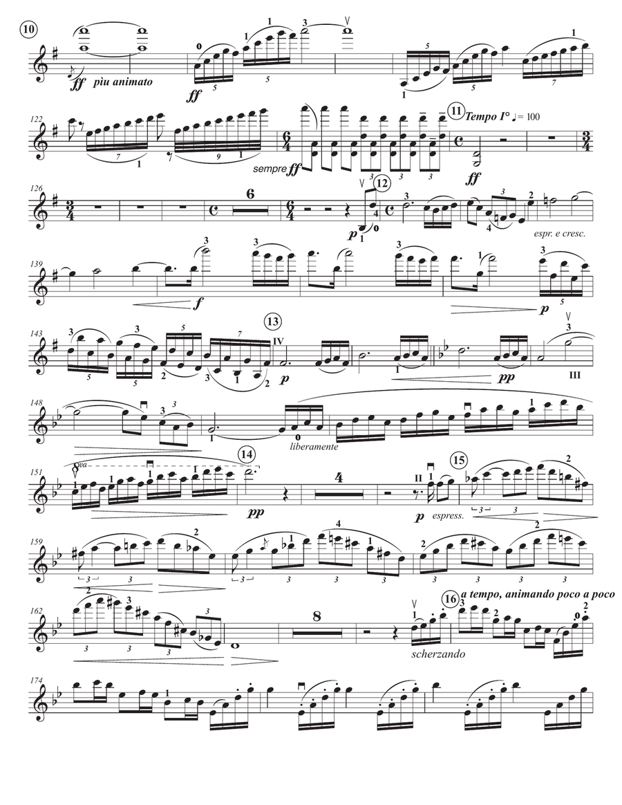 Barber, Samuel Violin Concerto, Op. 14 Violin Solo scores gallery preview page 3